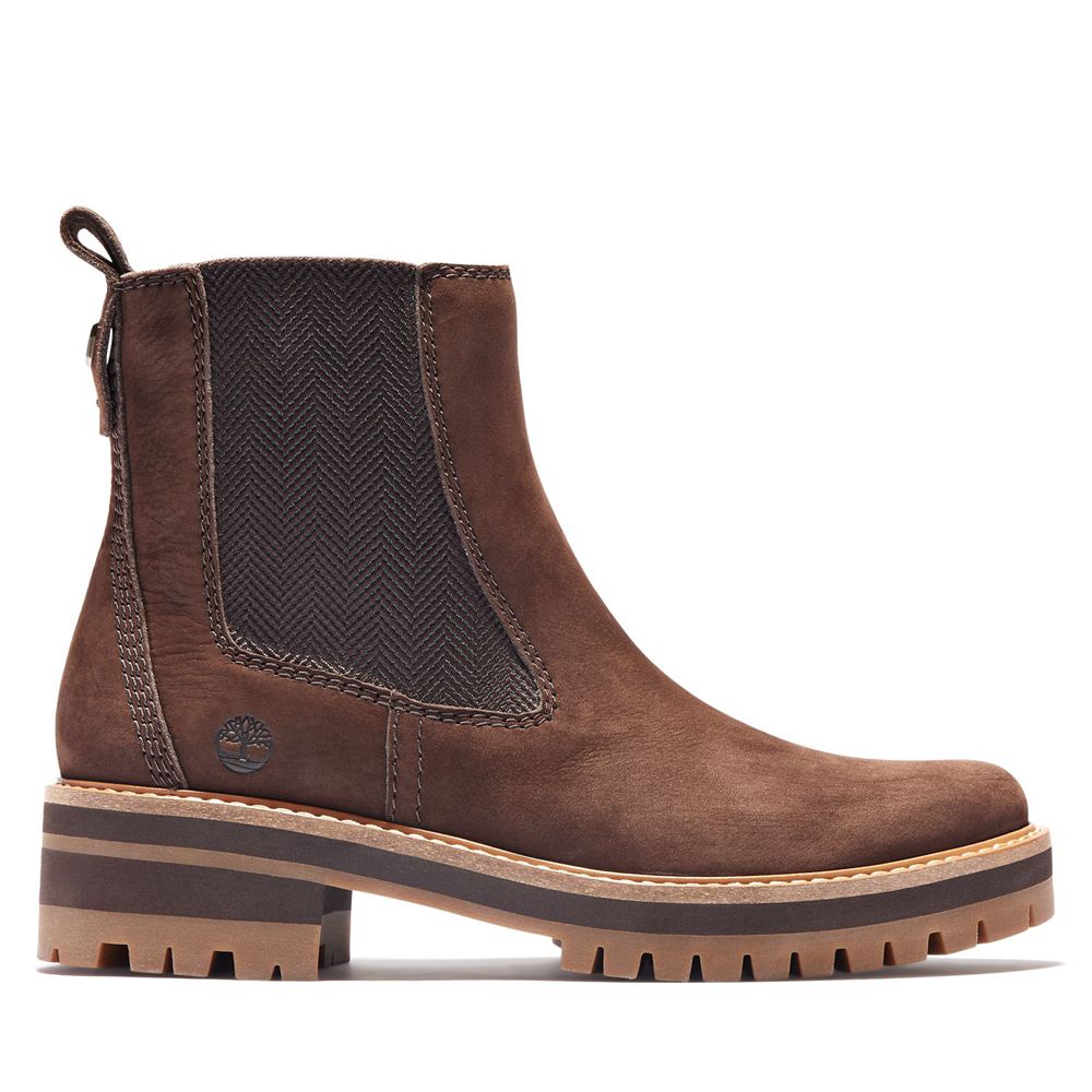 Botas de Seguridad Timberland Argentina Mujer - Courmayeur Valley - Marrones Oscuro - ACEQFW-953